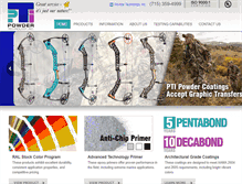 Tablet Screenshot of powdertechnology.com
